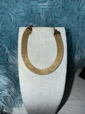 Gold Mesh Statement Bracelet